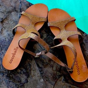 COCOBELLE bronze size 41 sandals